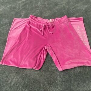 Y2K Style Pink Juicy Couture Velour Lounge Pants Size XL